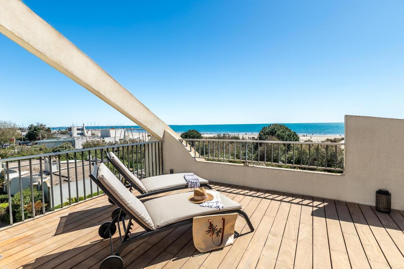 Suite Terrasse Xxl - Front De Mer - Parking - Ambiance Plage Ла-Гранд-Мот Экстерьер фото